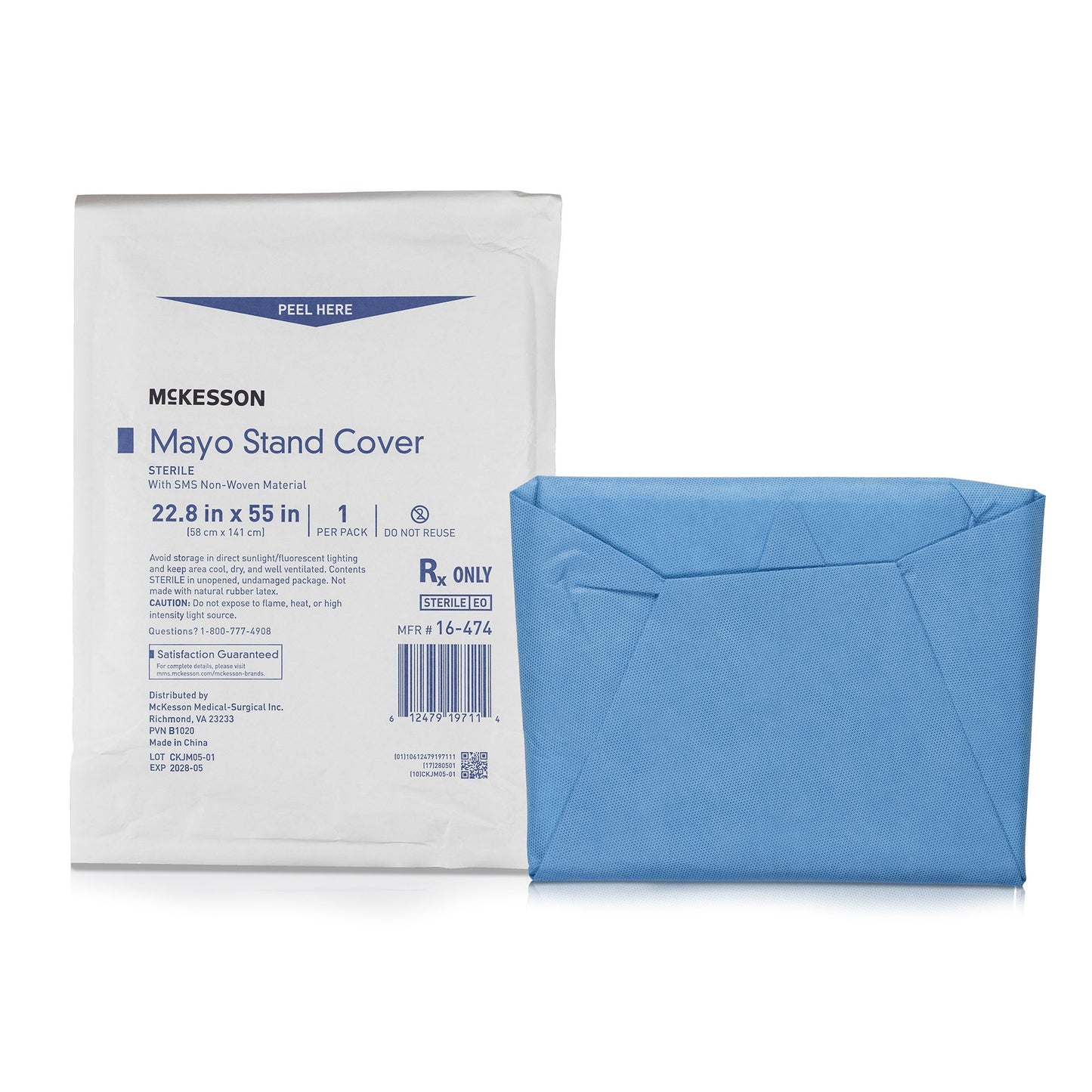 McKesson Mayo Stand Cover, 22-4/5 x 55½ Inch 16-474