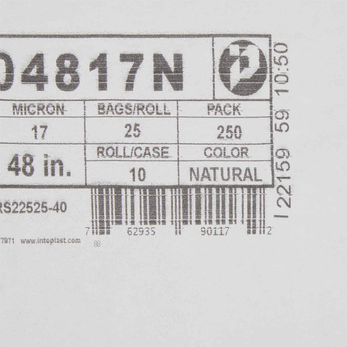 McKesson Extra Heavy Duty Clear Trash Bag, 45 gal, 17 Mic S404817N