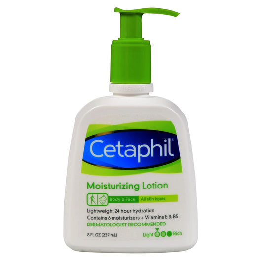 Hand and Body Moisturizer Cetaphil® 8 oz. Bottle Unscented Lotion - 30299024132