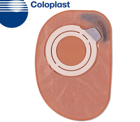 Assura® 2-Piece Closed End Opaque Colostomy Pouch, Blue Match 12386