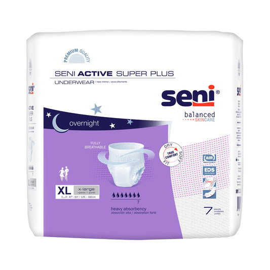 Seni® Active Super Plus Overnight Heavy Absorbent Underwear, Extra Large S-XL07-AP1