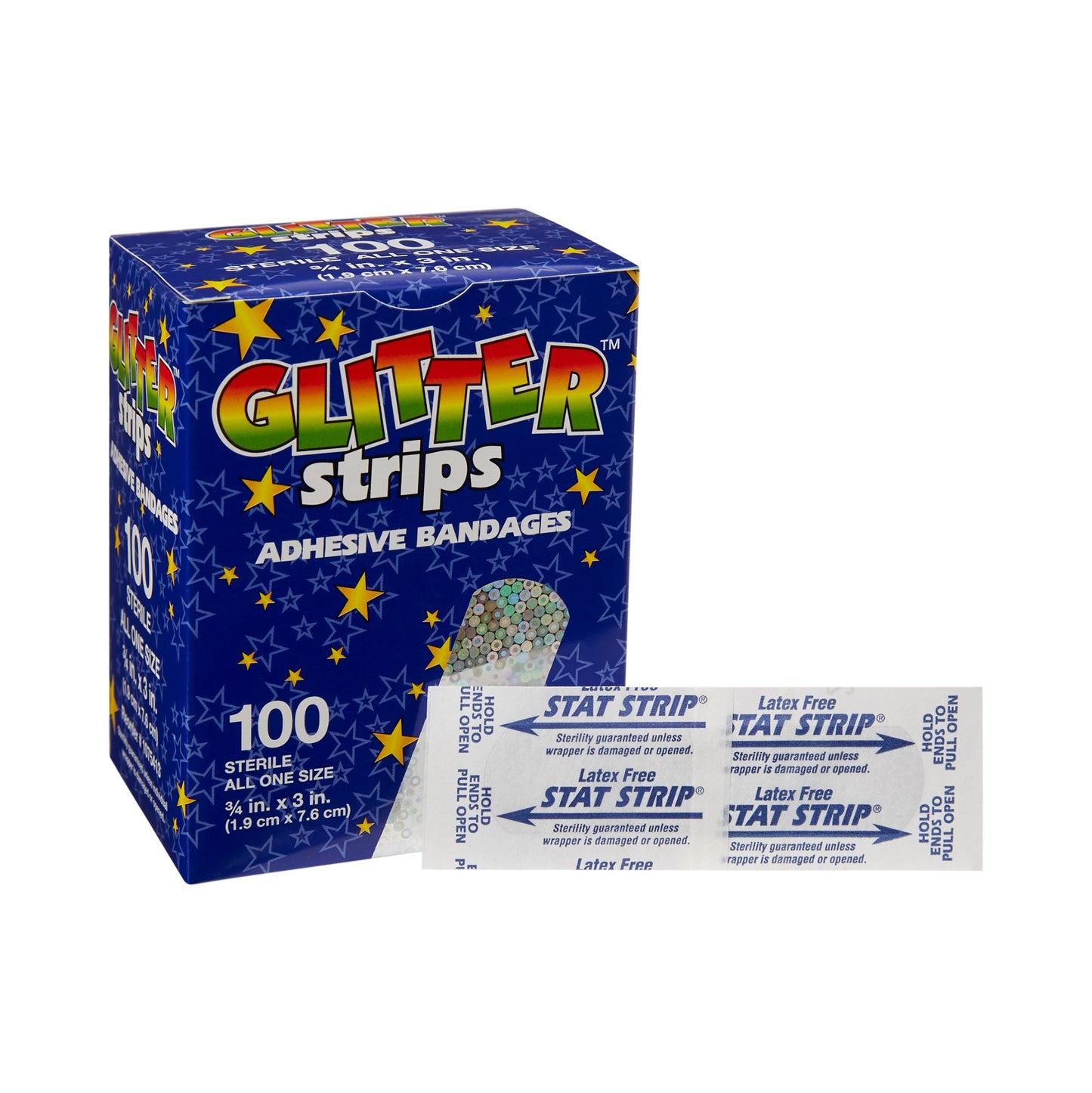 Glitter™ Stat Strip® Design Adhesive Strip, ¾ x 3 Inch 1075413