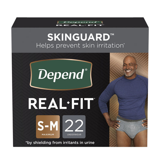 Male Adult Absorbent Underwear Depend® Real Fit® Waistband Style Small / Medium Disposable Heavy Absorbency - 50976