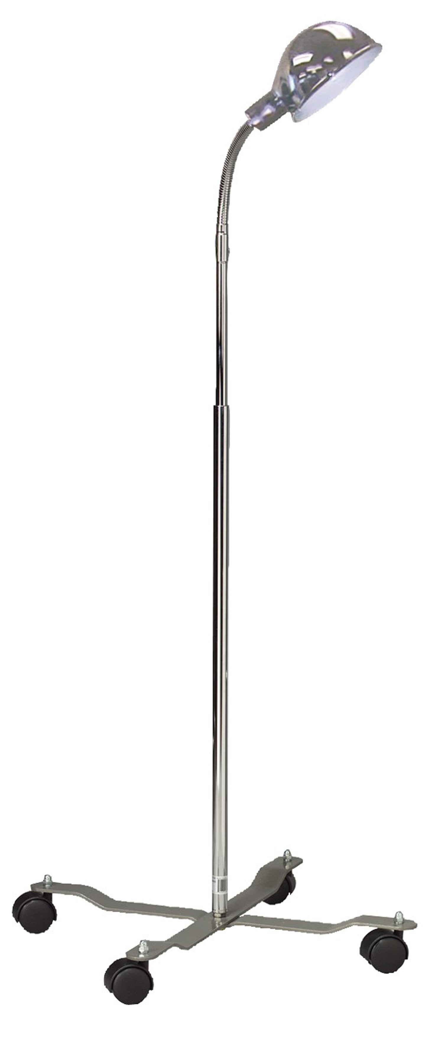 Gooseneck Exam Light Floor Standing Incandescent 60 Watt Chrome - 13408MB