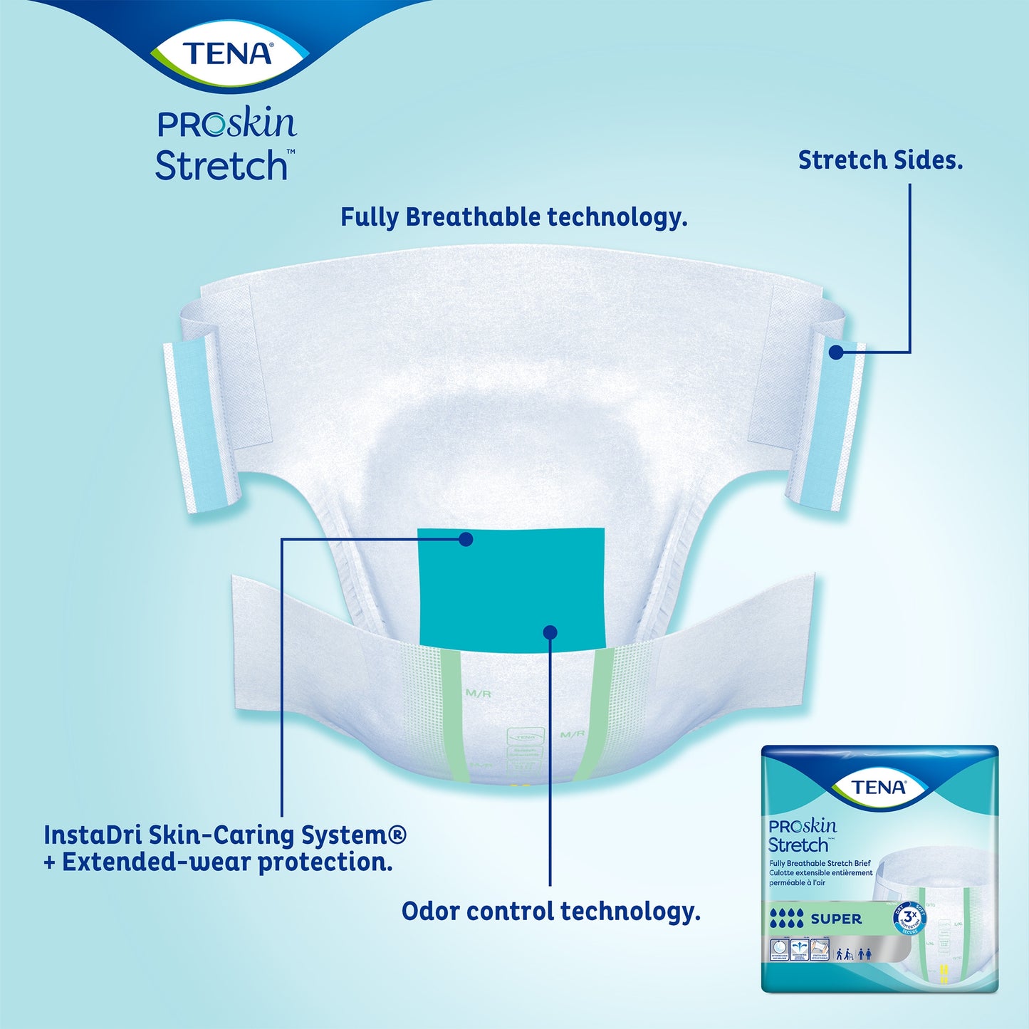Tena® Stretch™ Bariatric Super Incontinence Brief 61391