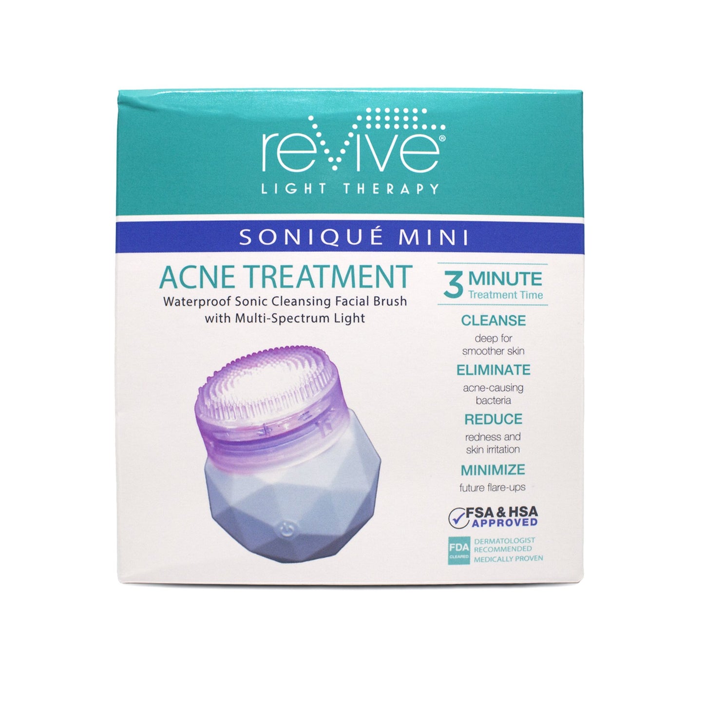 Replacement Brush Heads reVive® Light Therapy® Sonique Mini For reVive Light Therapy® Soniqué Mini Acne or Soniqué Mini Anti-Aging LED Sonic Cleansers RVSONAC