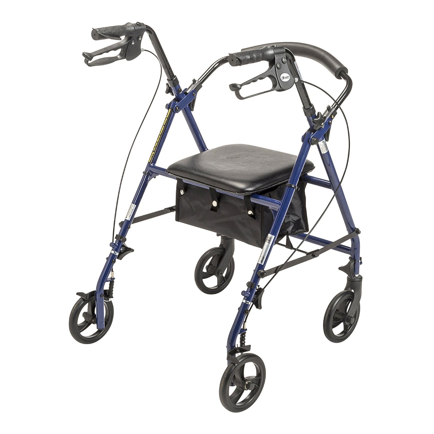 drive™ Steel Rollator with 6 Inch Wheels, Blue R800KD-BL