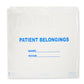 Dukal® Patient Belongings Bag, White DSPB01