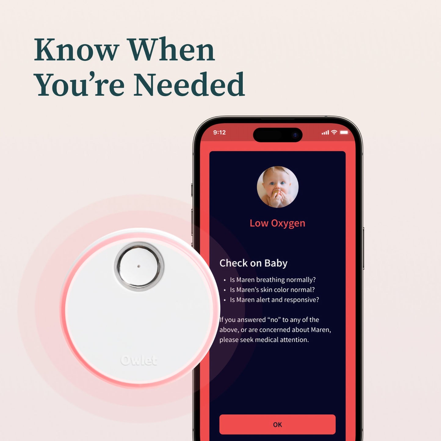 Baby Monitoring System Owlet® Dream Duo Mint PS04NMBBJ