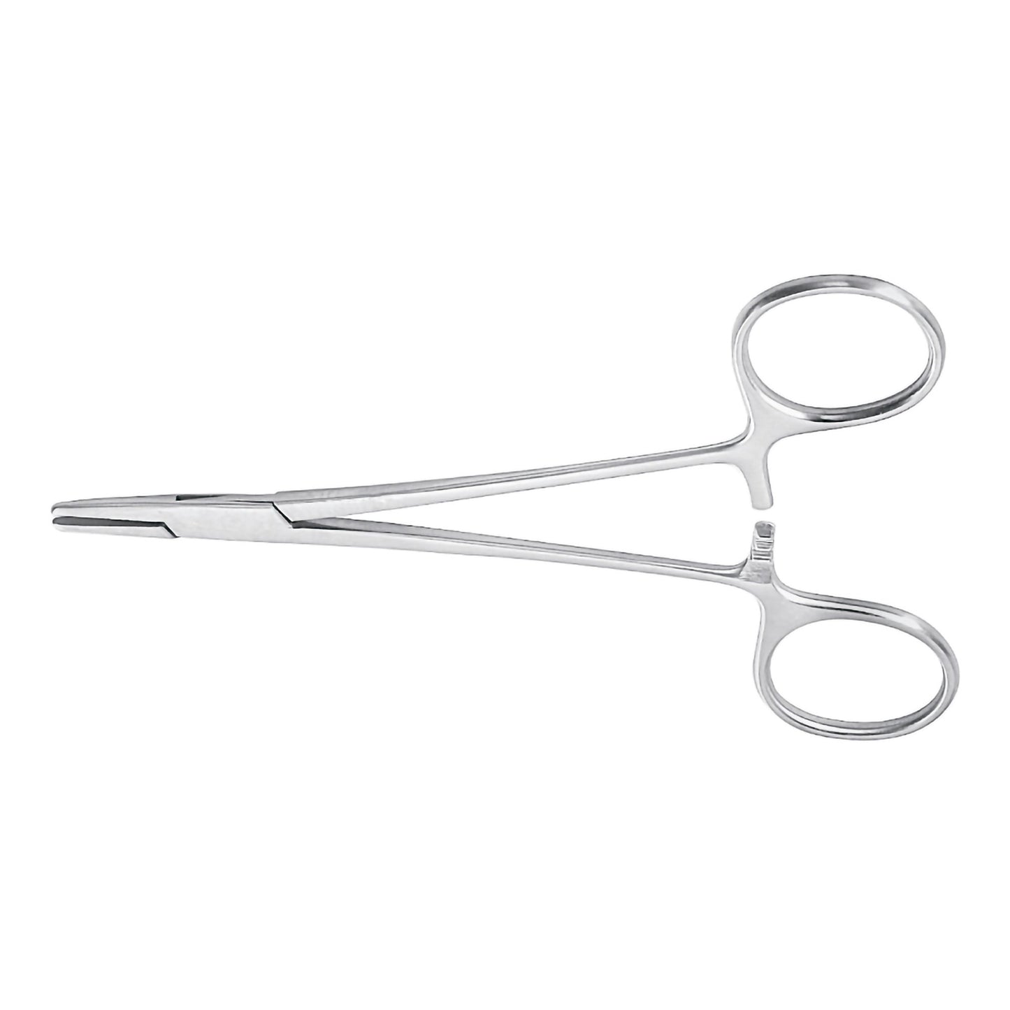Needle Holder McKesson Halsey 5 Inch Length Smooth Jaws Finger Ring Handle - 43-2-810