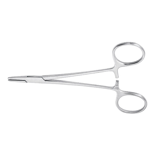 Needle Holder McKesson Halsey 5 Inch Length Smooth Jaws Finger Ring Handle - 43-2-810