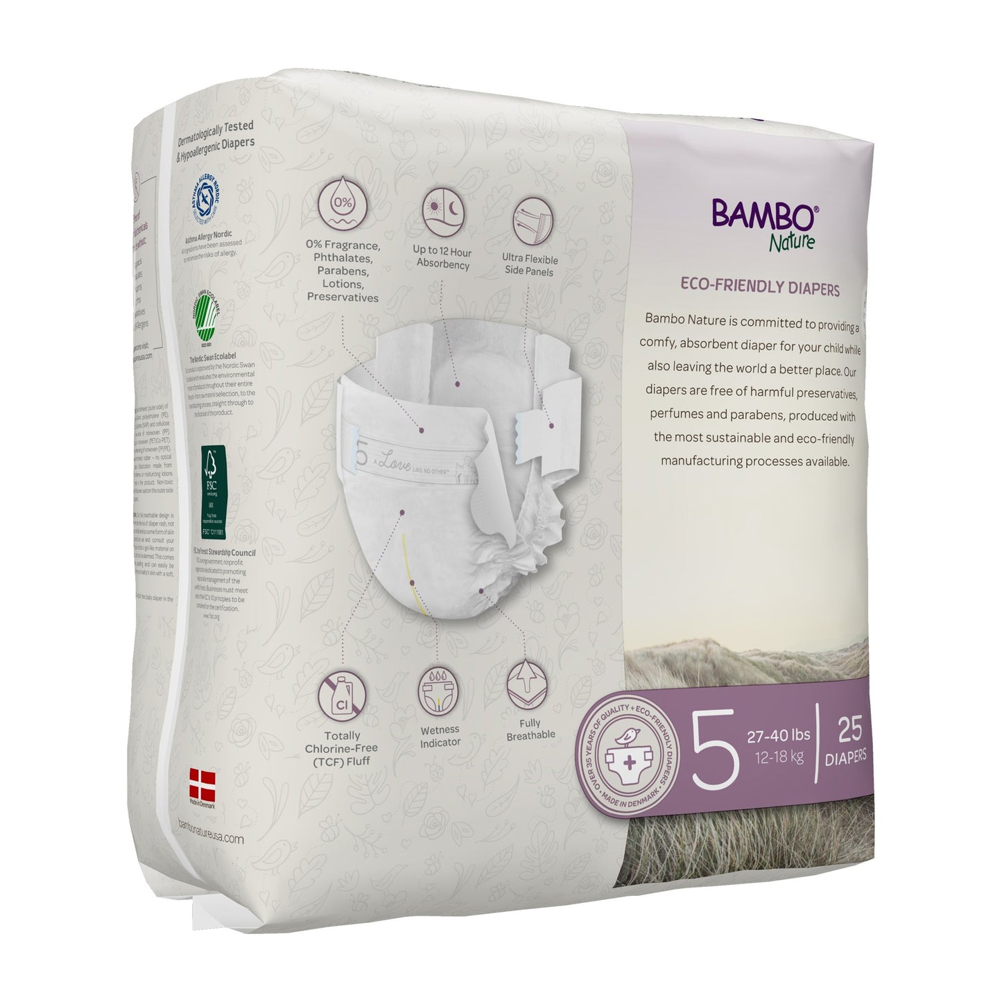 Bambo® Nature Diaper, Size 5 1000016927