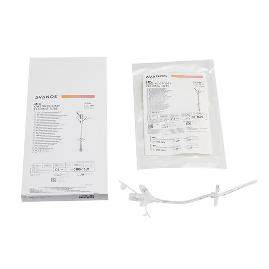 Gastrostomy Feeding Tube MIC® 16 Fr. Silicone Sterile - 0100-16LV