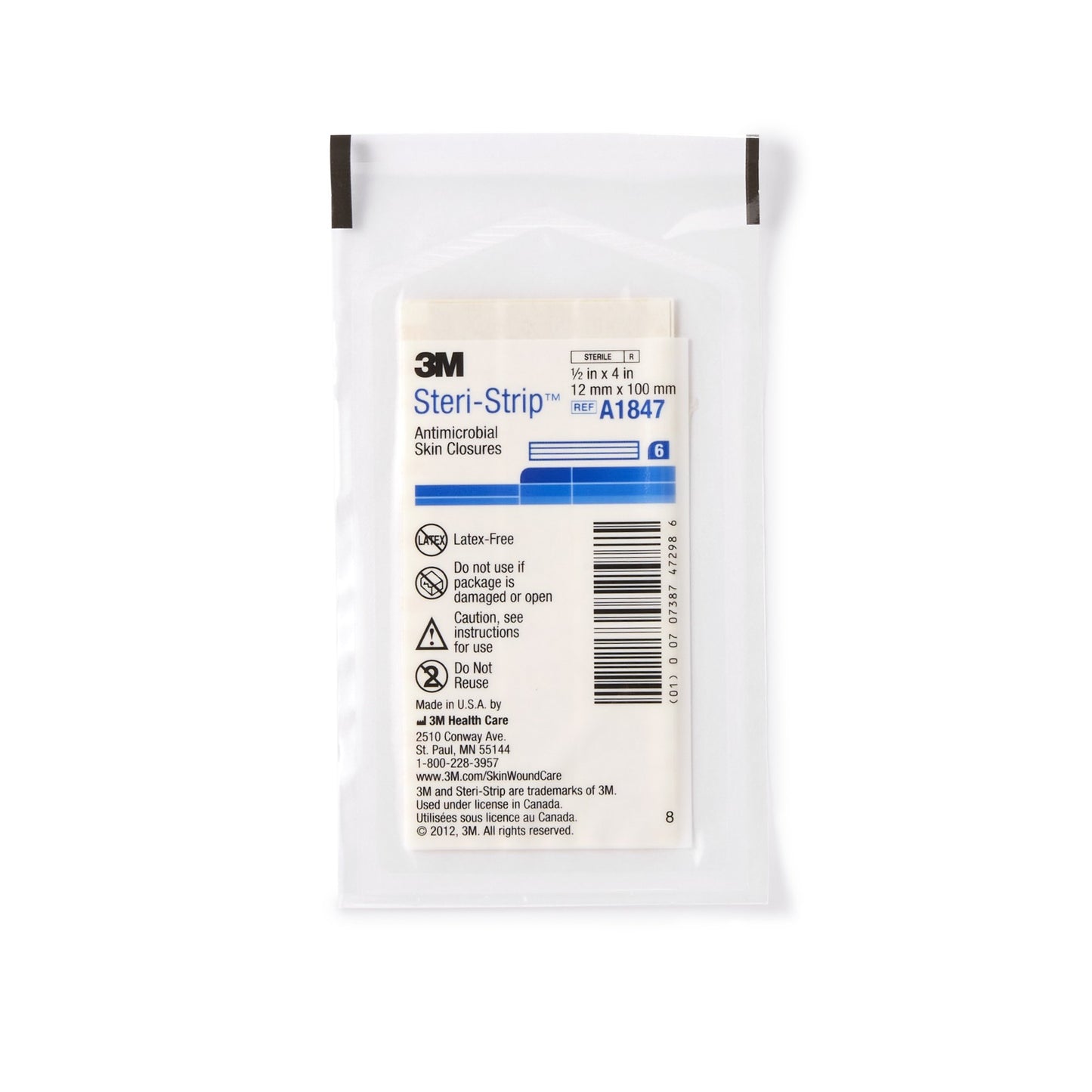 3M™ Steri-Strip™ Antimicrobial Skin Closure Strip A1847