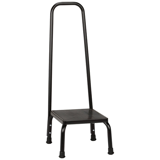 Step Stool with Handrail McKesson 1 Step Powder Coated Steel Frame 8-3/4 Inch Step Height - 81-11220