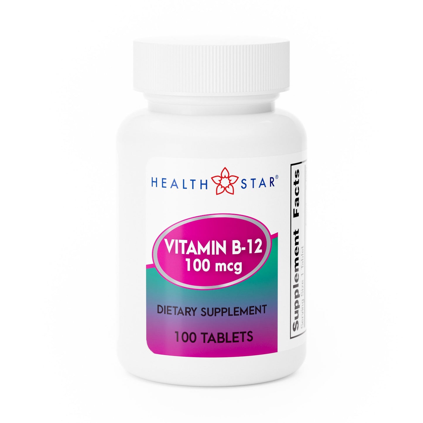 Vitamin Supplement Geri-Care® Vitamin B12 100 mcg Strength Tablet 100 per Bottle - 856-01-HST