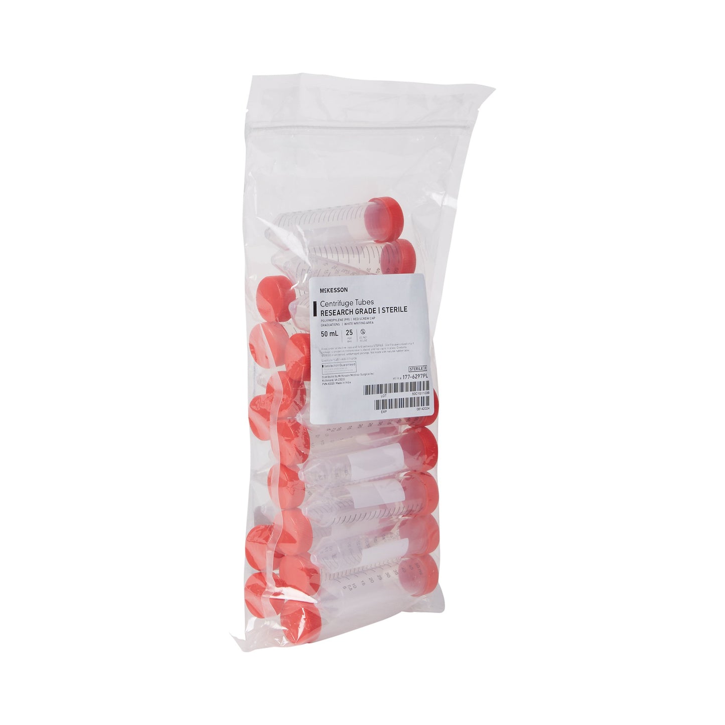 McKesson Centrifuge Tube, 50 mL 177-6297PL