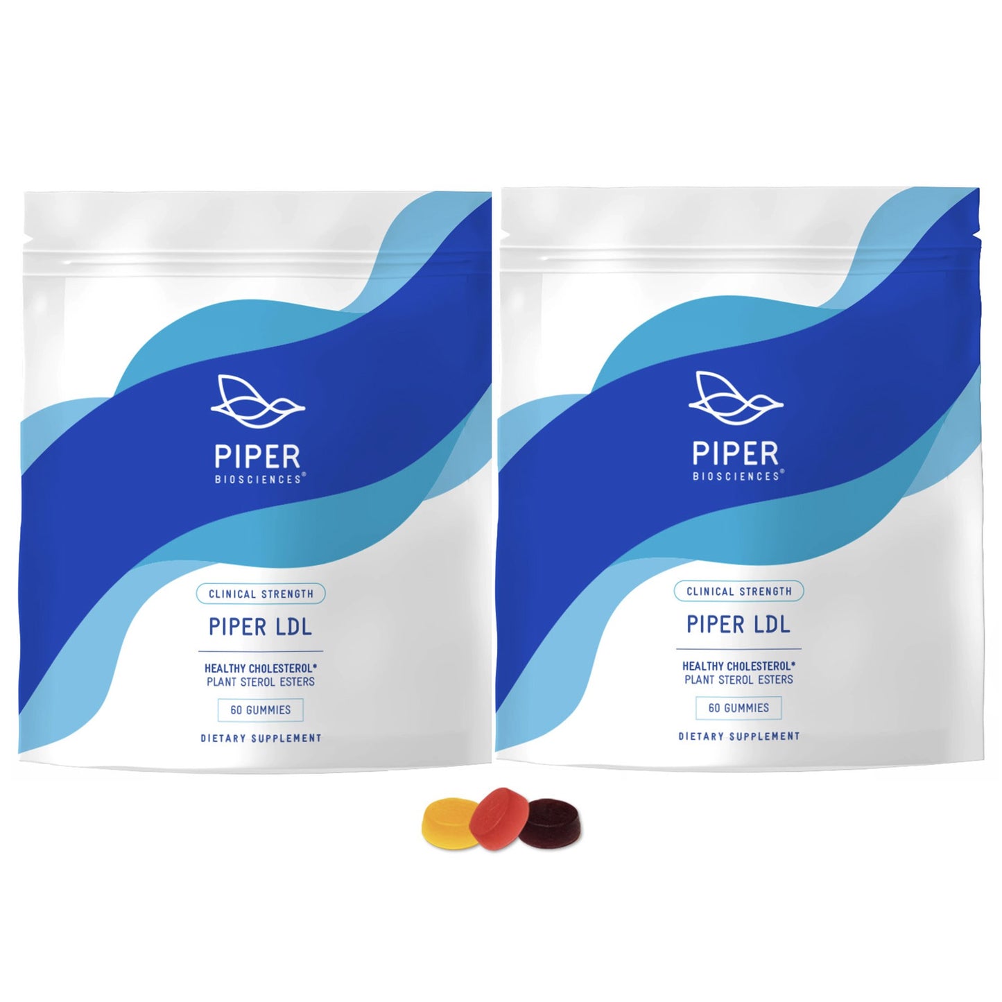 Piper Biosciences Clinical Strength LDL Healthy Cholesterol Gummies 855612006137