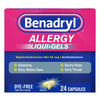 Benadryl® Allergy Liqui-Gels Dye Free 531702100