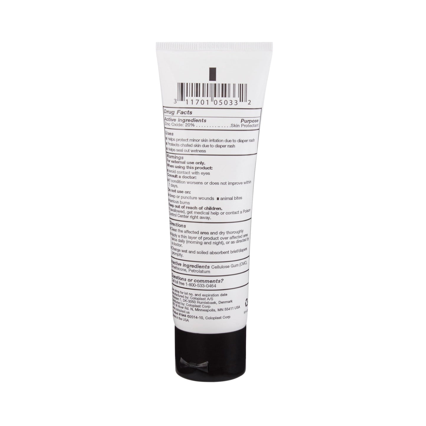 Critic-Aid® Skin Protectant Thick Moisture Barrier Paste, 2.5-ounce tube COI1944