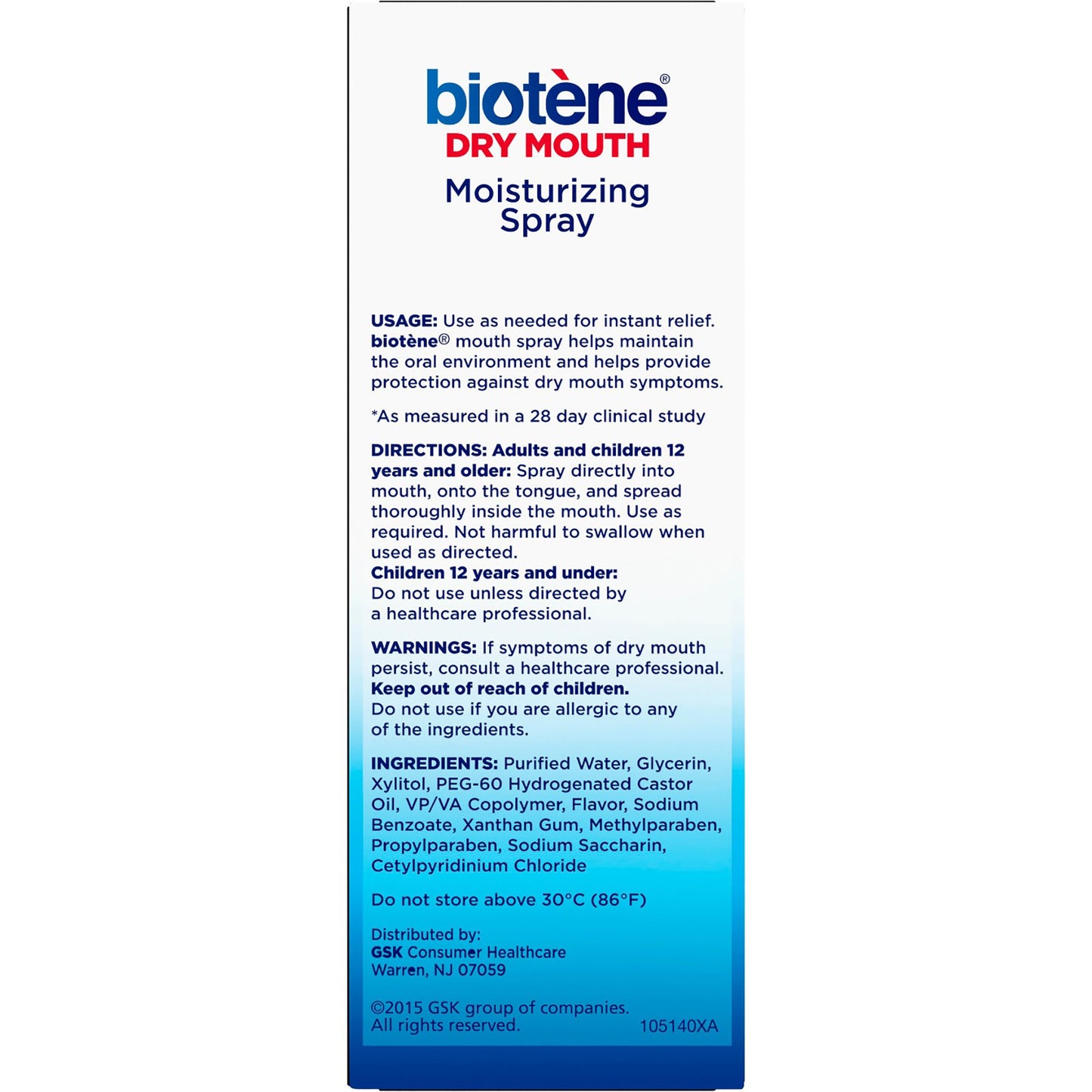 Biotène® Mouth Moisturizer, 1.5 oz. Spray 04858200115