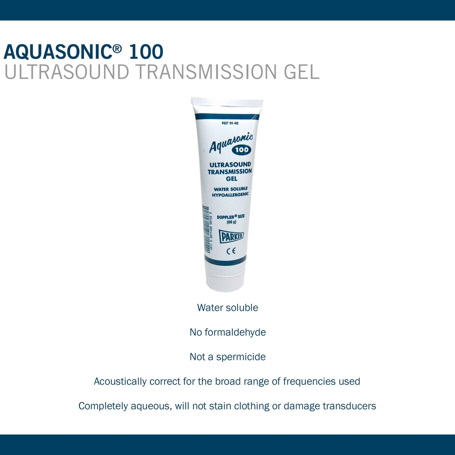 Aquasonic® 100 Ultrasond Transmisson Gel, 2-ounce bottle 01-02