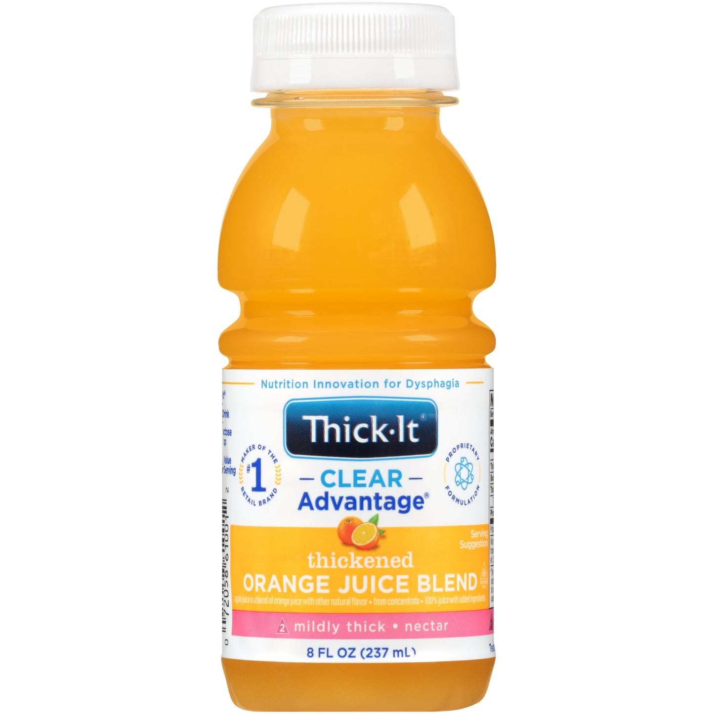 Kent Precision Foods Thick-It Clear Advantage Nectar Consistency Orange Thickened Beverage, 8 oz. Bottle B476-L9044, Case of 24