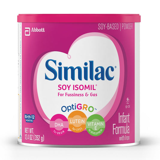 Similac® Soy Isomil® For Fussiness and Gas Powder Infant Formula, 12.4-ounce can 55963