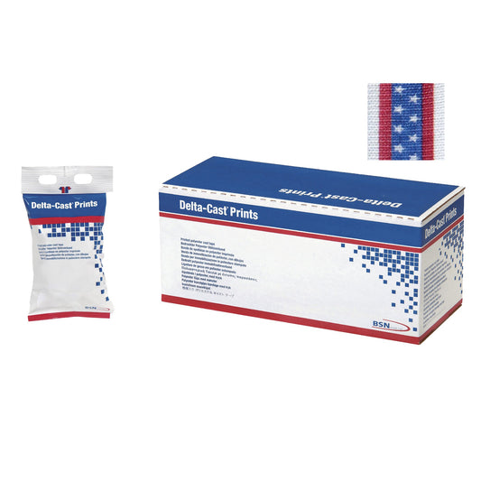 Cast Tape Delta-Cast® Prints 3 Inch X 12 Foot Polyester Stars and Stripes Print - 4143