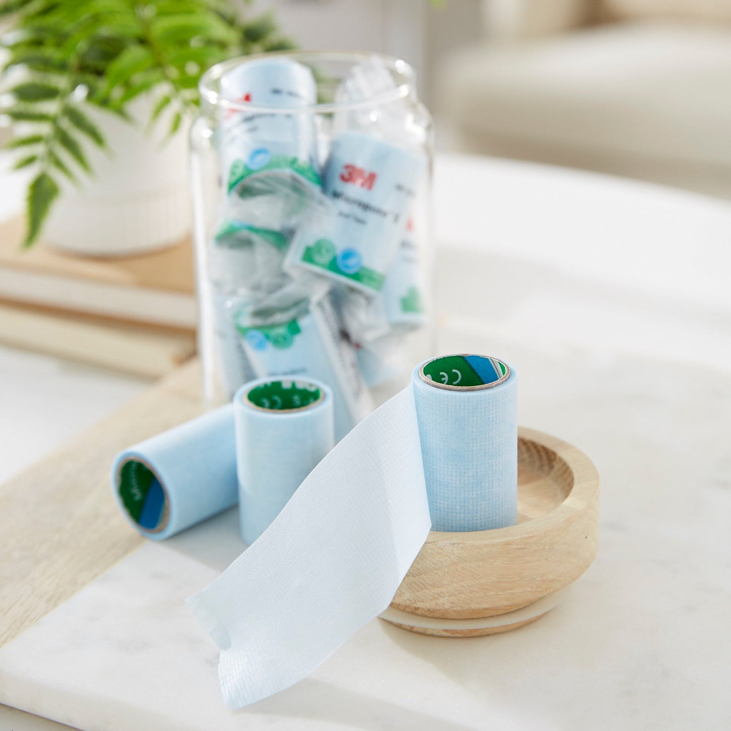 3M™ Micropore™ S Silicone Medical Tape, 2 Inch x 1-1/2 Yard, Blue 2770S-2