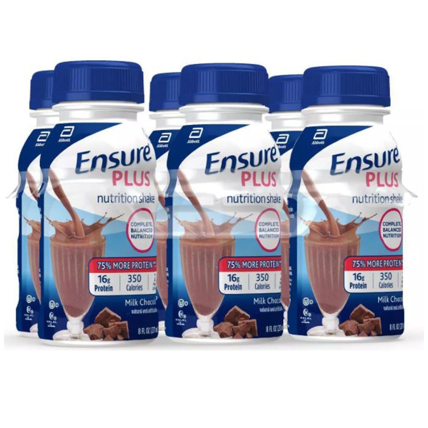 Ensure® Plus Therapeutic Nutrition, Chocolate, 8-ounce bottle 57266