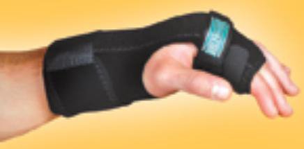 Hand / Finger Brace TKO® Standard Neoprene / Nylon / UBL Left Hand Black One Size Fits Most 3848-LT
