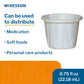 0.75 oz. Paper Souffle Cup White Disposable 16-075-2050