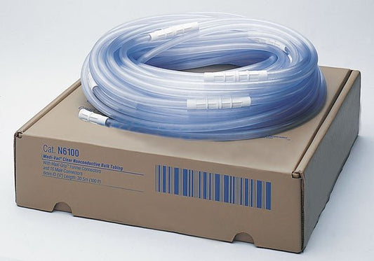 Suction Tubing Medi-Vac® Clear 3/16 Inch I.D. 1-1/2 Foot Length Non-Conductive Plastic Sterile - N52A