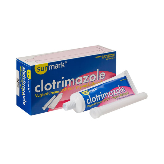 Vaginal Antifungal sunmark® 1% Strength Cream 1.5 oz. Tube - 49348079376