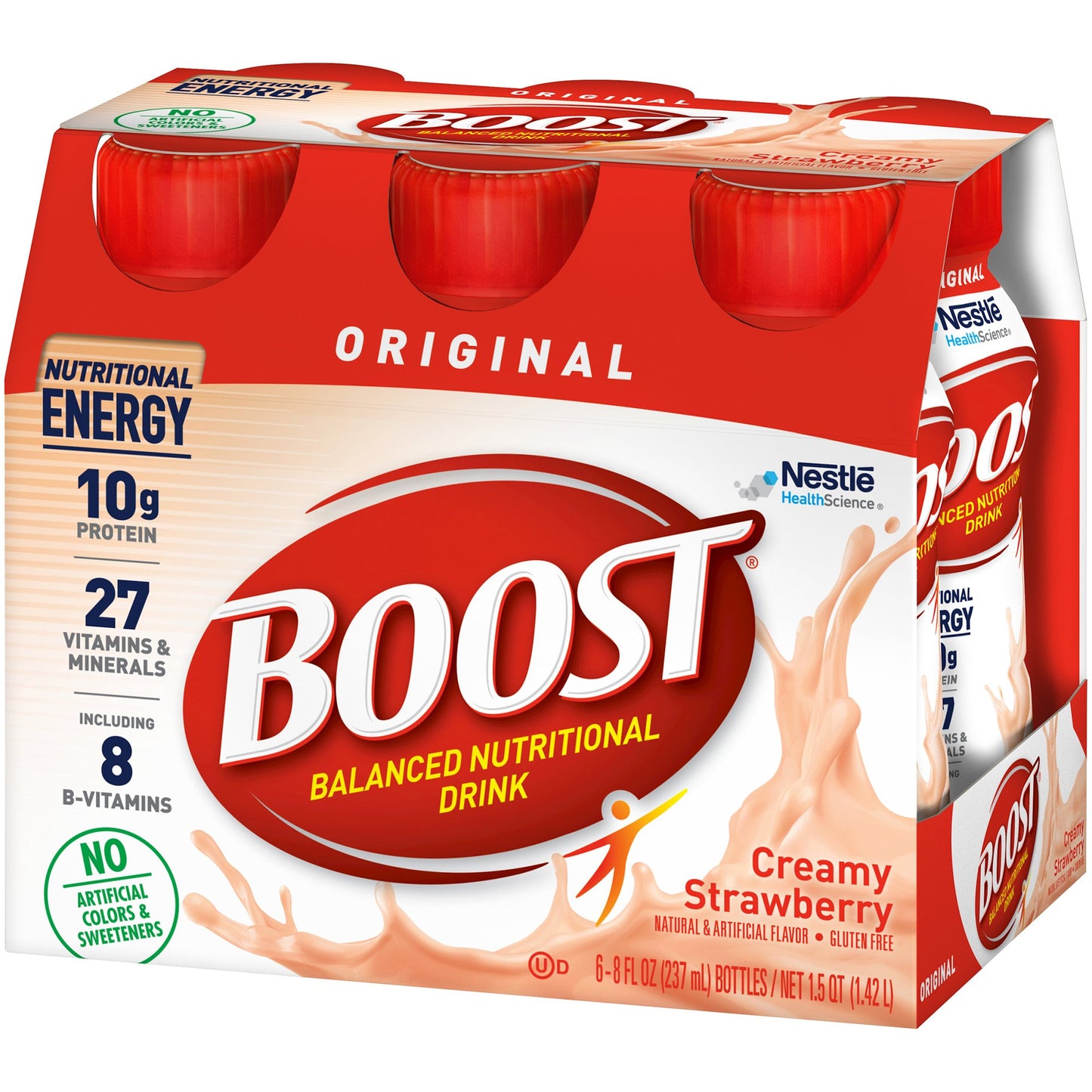 Boost® Original Strawberry Balanced Nutritional Drink, 8-ounce bottle 00041679676363
