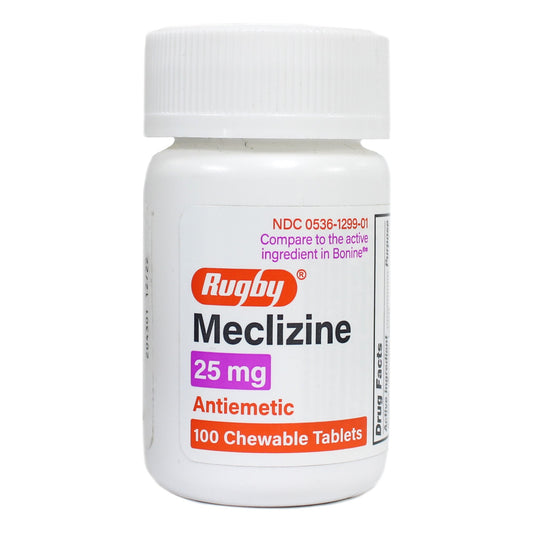 Rugby® Meclizine Chewable Tablets 00536129901