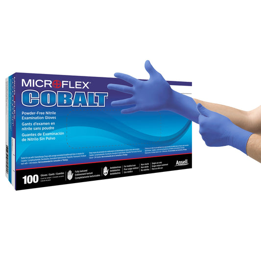 Microflex® Cobalt® Nitrile Exam Glove, Large, Blue N193