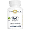 Vitamin Supplement Bio Tech™ Vitamin D3 5,000 IU Strength Capsule 100 per Bottle - 53191024401