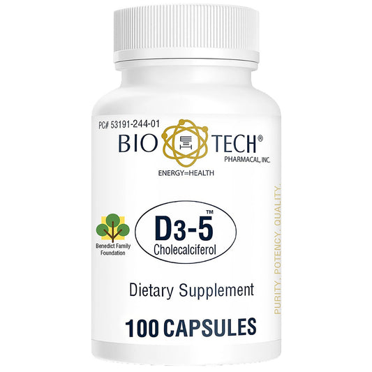 Vitamin Supplement Bio Tech™ Vitamin D3 5,000 IU Strength Capsule 100 per Bottle - 53191024401
