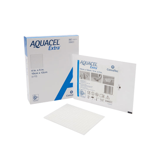 ConvaTec Aquacel® Extra™ Gelling Fiber Hydrofiber Dressing Sterile 4 x 5" - 420674