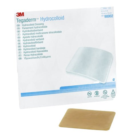 3M 3M Tegaderm Hydrocolloid Dressing, 4 x 4 Inch 90002, Box of 5