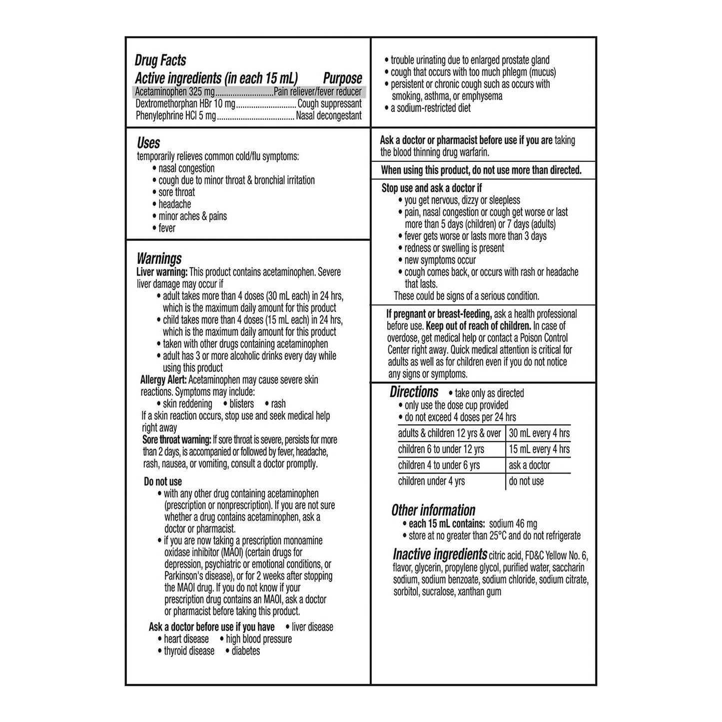 Vicks DayQuil Cold & Flu Liquid 32390001435