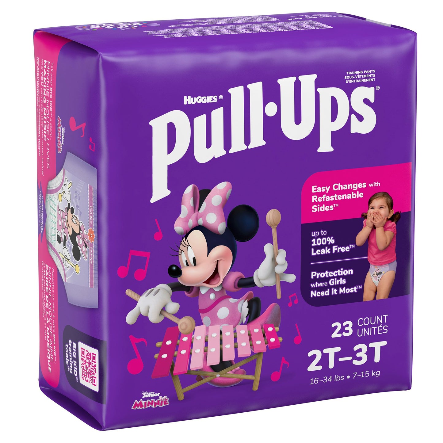 Female Toddler Training Pants Pull-Ups® Size 2T to 3T Disposable Moderate Absorbency - 51335