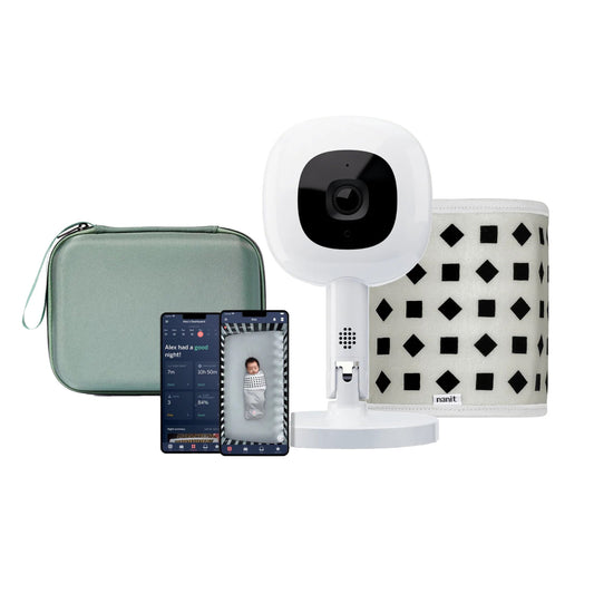 The Traveling Camera Bundle Nanit Includes: Gray Case, Flex Stand, Camera For use with Nanit Sleep Monitor P322NG