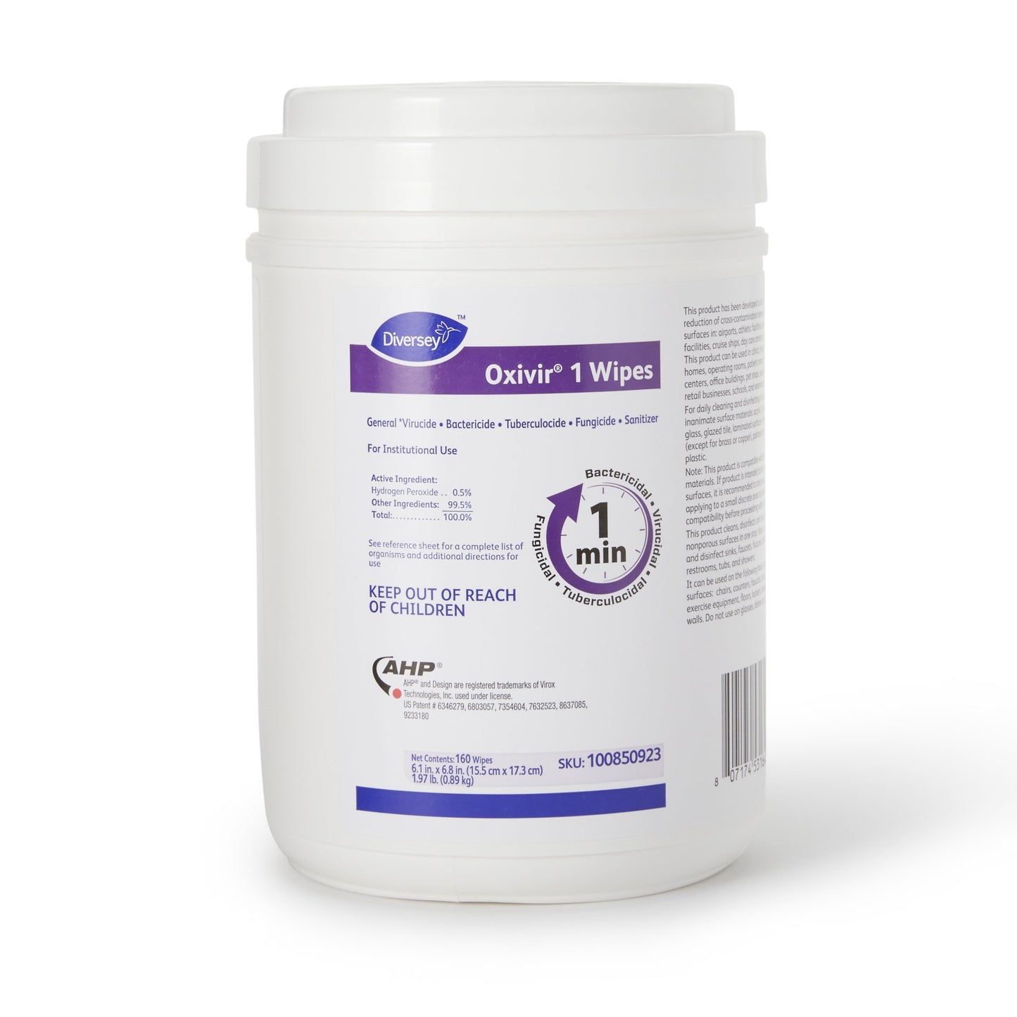 Diversey™ Oxivir® 1 Surface Disinfectant Wipes DVO100850923