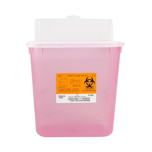 Medegen Medical Products LLC Sharps Multi-purpose Sharps Container, 9-1/2 x 10 x 7 Inch 8704T, 1 Each