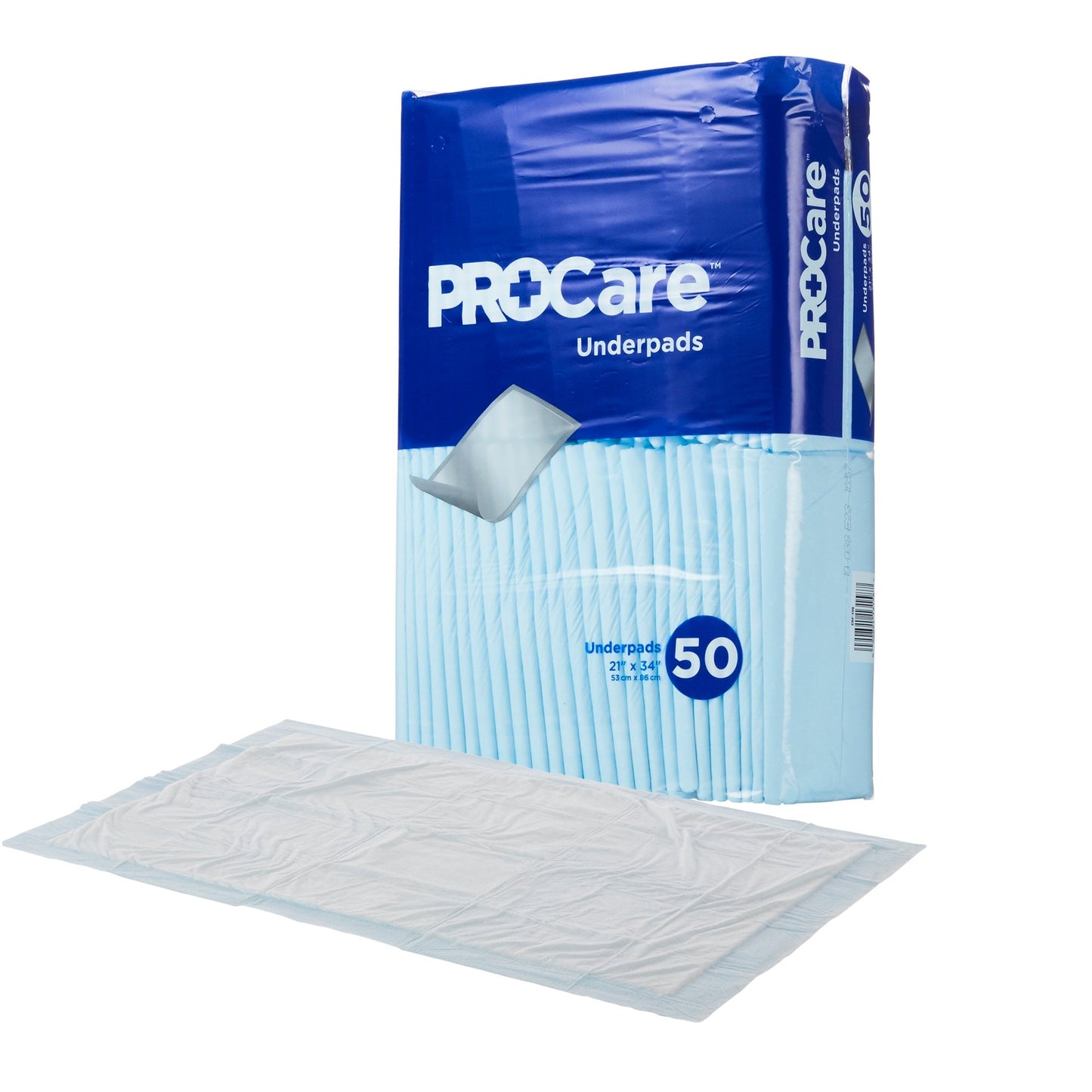 ProCare Incontinence Underpads, Moisture-Proof, Absorbent, Comfortable, Blue CRF-150