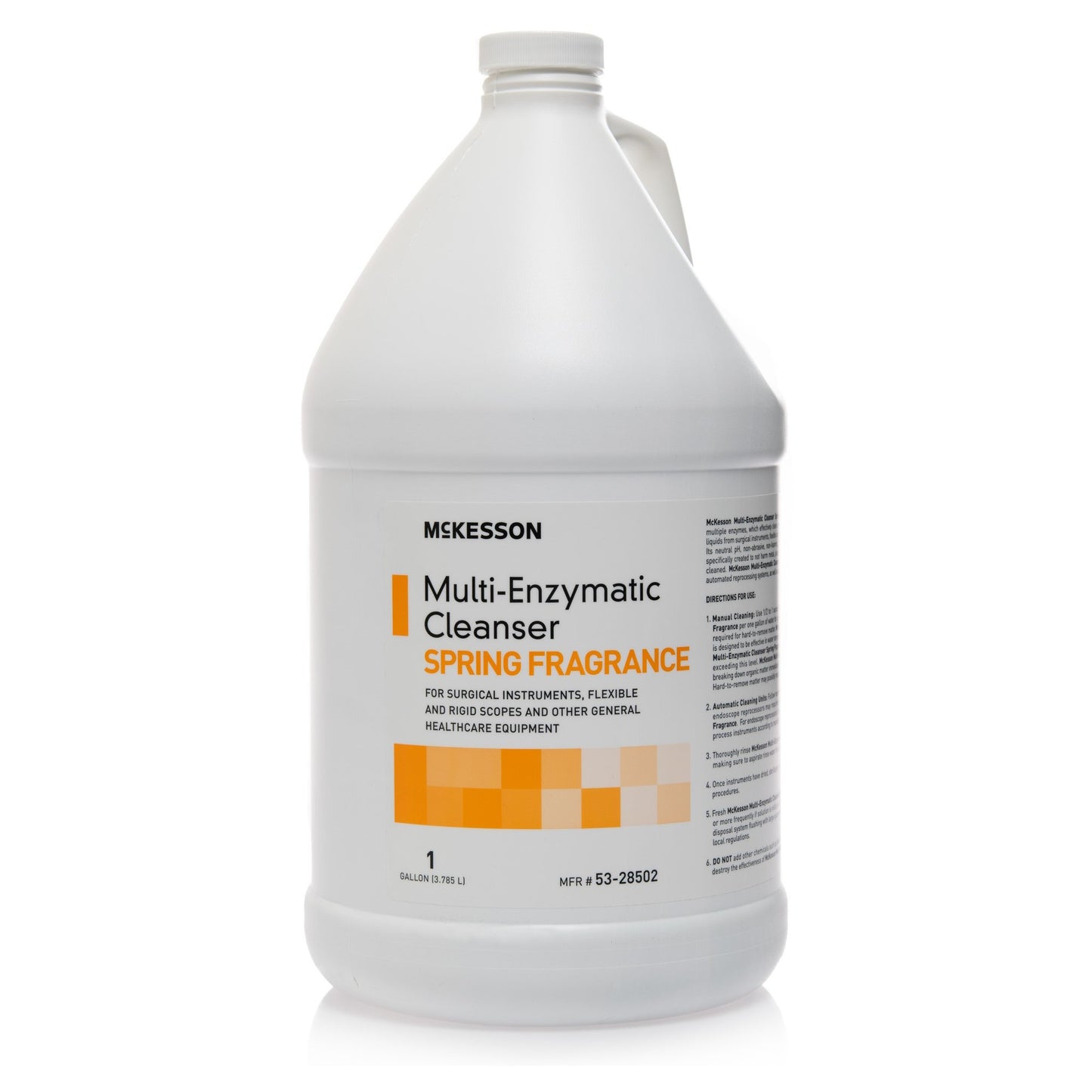 McKesson Multi-Enzymatic Instrument Detergent, 1 gal Jug, Spring Fresh Scent 53-28502