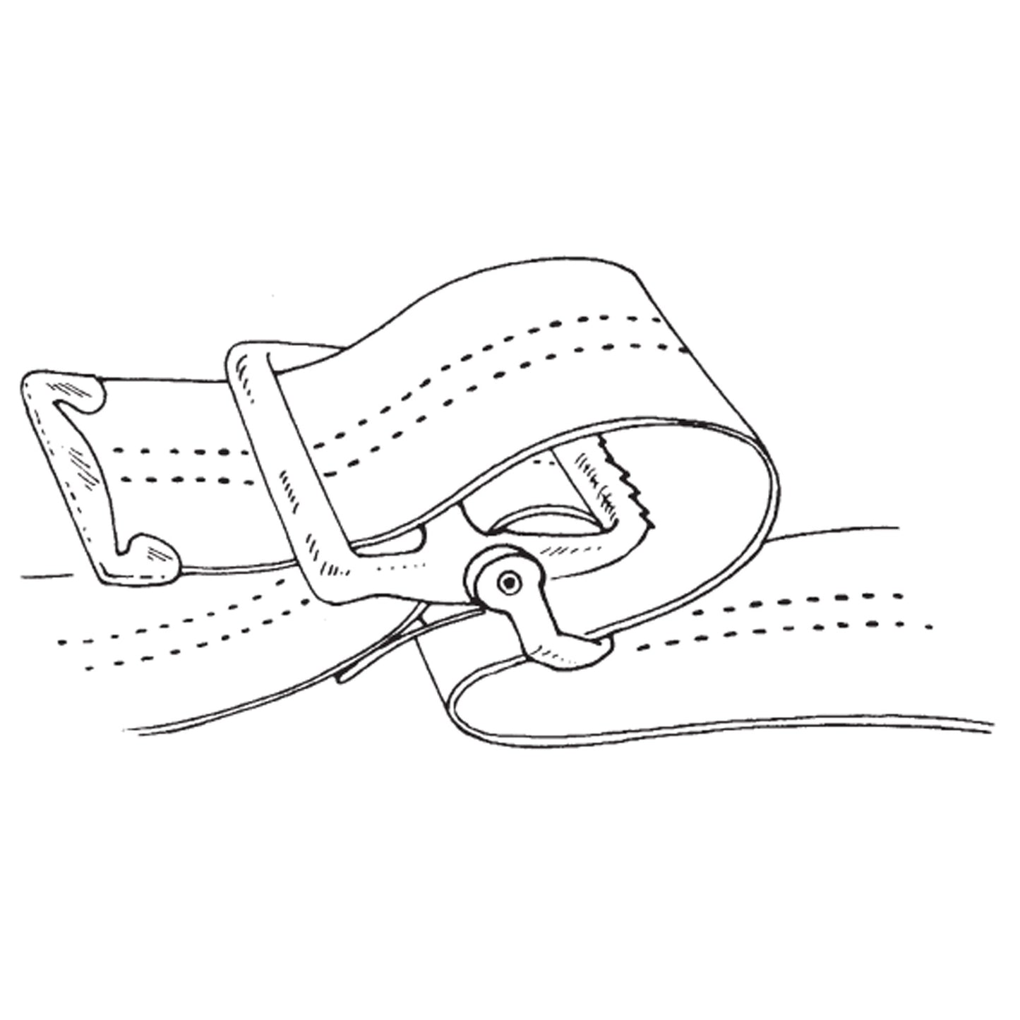 SkiL-Care™ Pinstripe Gait Belt with Metal Buckle, 60 Inch 252010